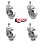 Service Caster 4 Inch Semi Steel Wheel Swivel 12mm Threaded Stem Caster Set SCC-TS20S414-SSS-M1215-4 - alternate 3